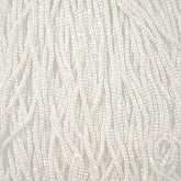 11/0 Charlotte Cut Preciosa (Czech) Bead Opaque White Luster Strung